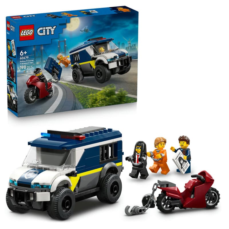 LEGO City - Politie Gevangenentransport Bouwpakket met Rollenspellen Speelgoed voor Kinderen - 60479