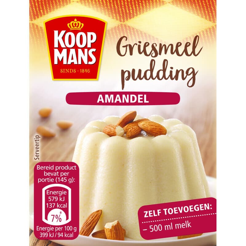 Koopmans Semolina Pudding Amandel - 85 g