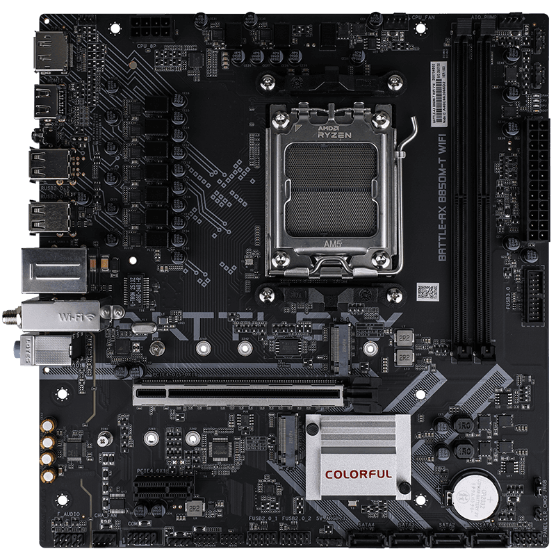 Colorful BATTLE-AX B850M-T WIFI V14 Moederbord, M-ATX-formaat