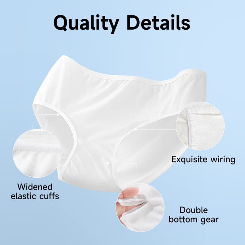 YIJINCHAN dames wegwerp-ondergoed van 100% katoen, 3-pack, maat L