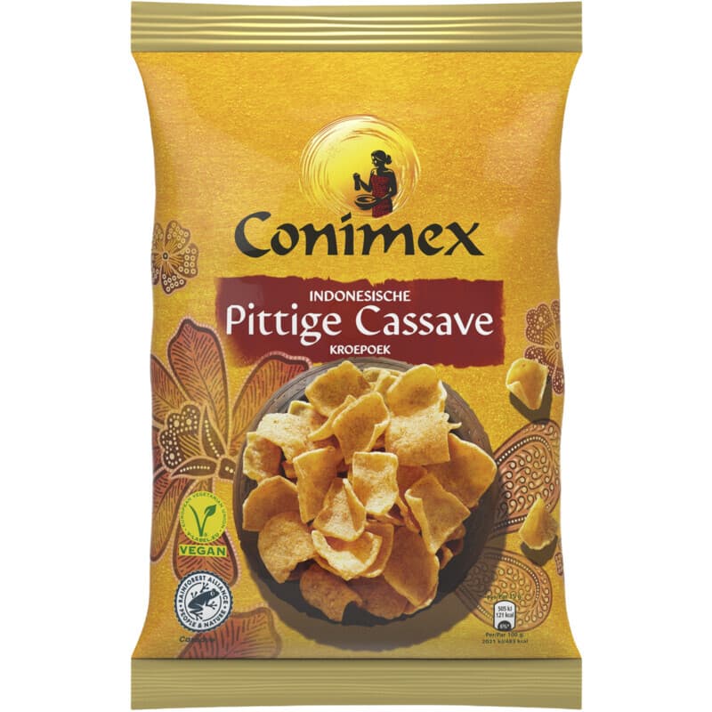 Conimex Indonesische Pittige Cassave Crackers - 75 g