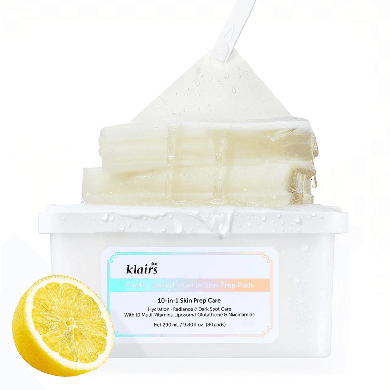 dear, klairs Freshly Juiced Vitamin Skin Prep Pads 290 ml 80 pads