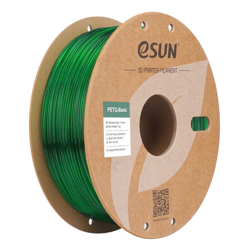 Esun PETG BASIC 3D filament 1,75mm 1kg Transparant Groen
