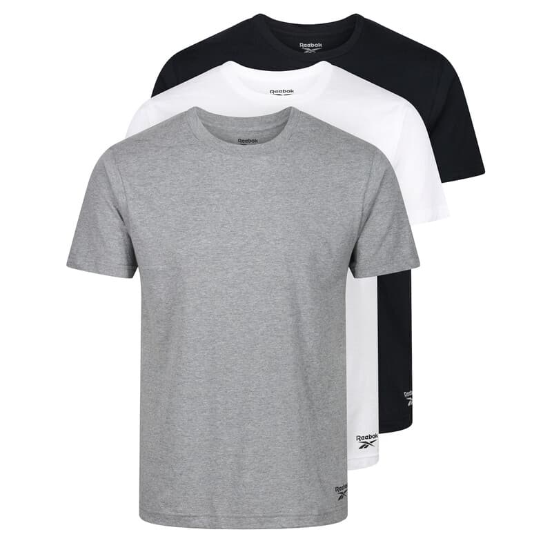 Reebok Santo crewneck T-shirt - charcoal marl/white/vector navy - M