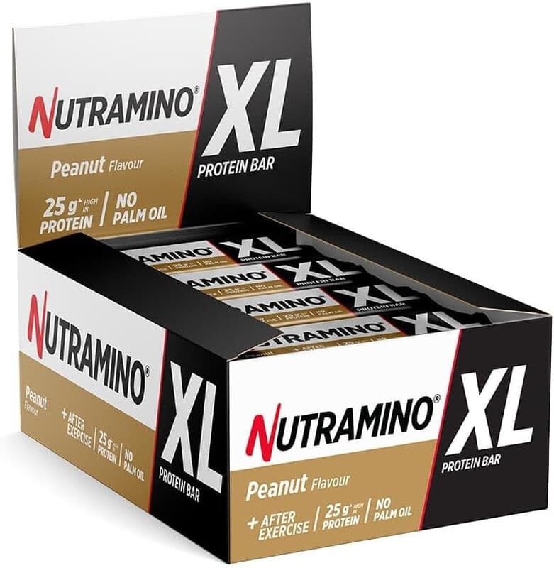 Nutramino XL eiwitreep 16 x 74 g - chocolade&pinda