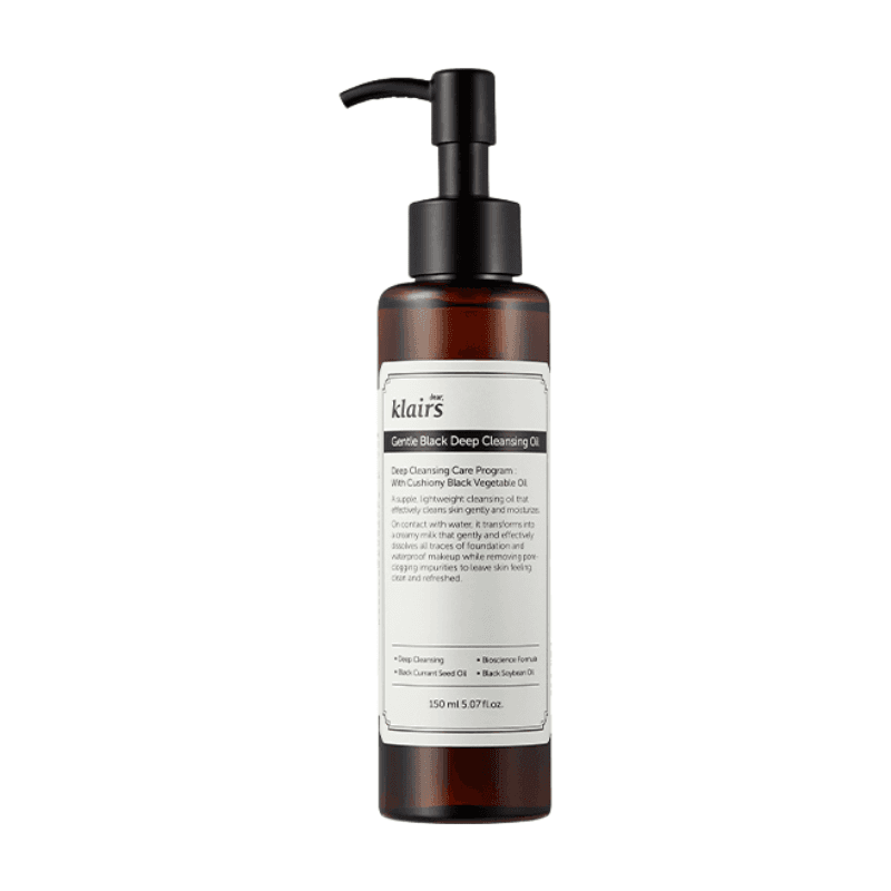 Reinigingsolie Klairs Gentle Black Schoonmaakster 150 ml