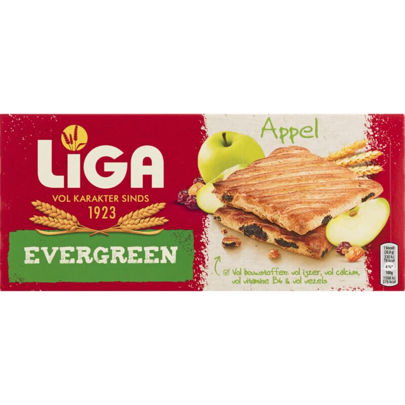 Liga Evergreen Apple Biscuits - 250 g