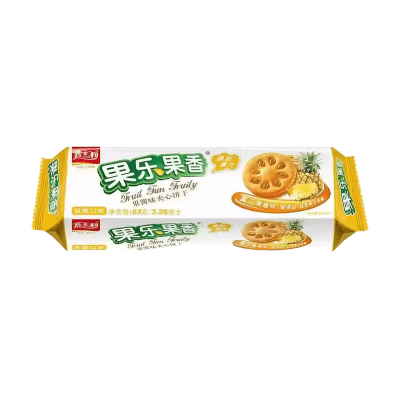 Jia Shi Li Fruit Cracker (Ananas Smaak) 93G