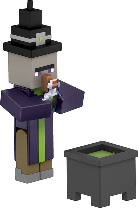 Minecraft Biome Bouwspeelgoed Heks-actiefiguur - 3,25 inch, JCN32