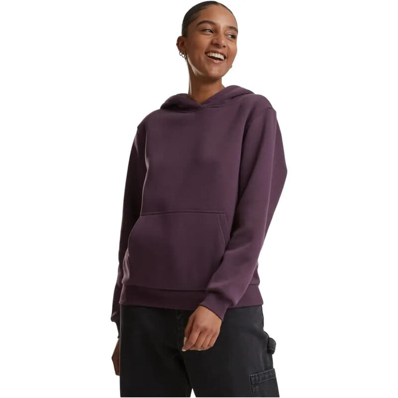 Urban Classics Dames plumeurige hoodie - sweatstof & fleecedoek - plumpaars - XL