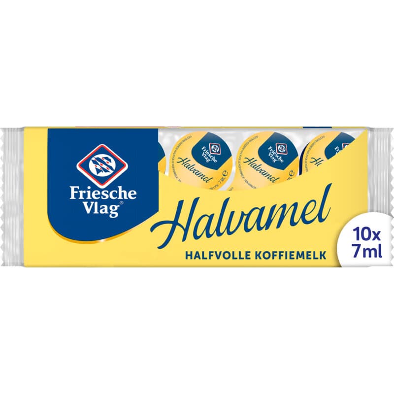 Friesche Vlag Halvamel Koffiemelk - 10 pcs