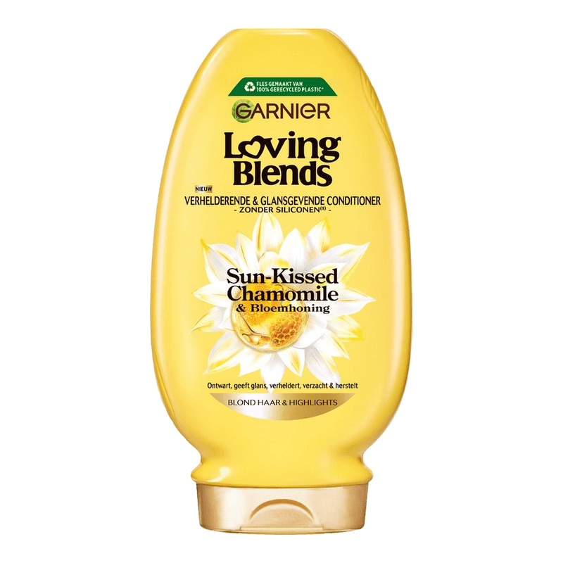 Garnier Loving Blends - Verhelderende & Glansgevende Conditioner - Sun-Kissed Chamomile & Bloemenhoning - Blond Haar & Highlights - Kamille - 250 ml