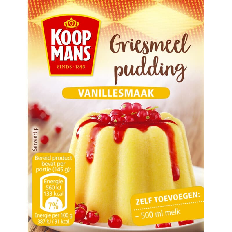 Koopmans Semolina Pudding Vanille - 80 g