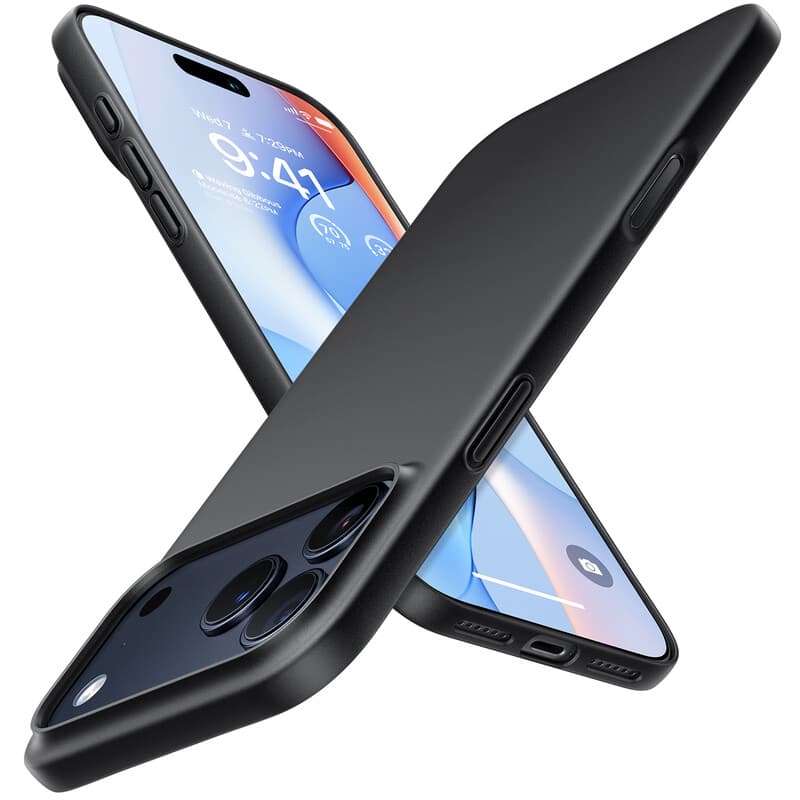 TORRAS Slim Fit Mag - Hoesje Geschikt voor Apple iPhone 17 Pro - Back Cover Compatibel met MagSafe - Zwart