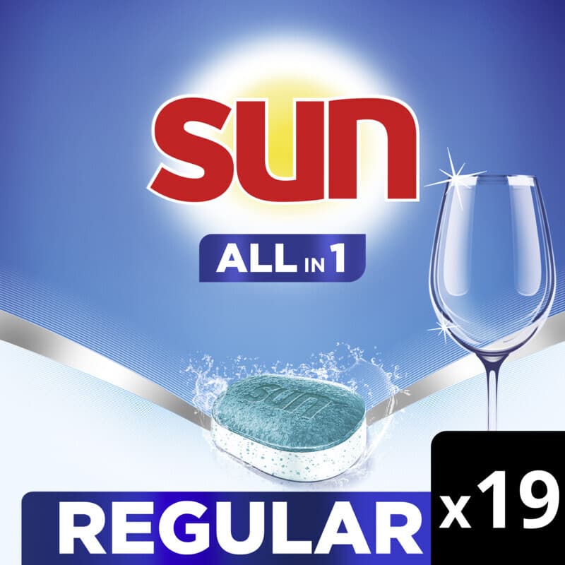 Sun vaatwastabletten all-in-1 normaal 19 stuks