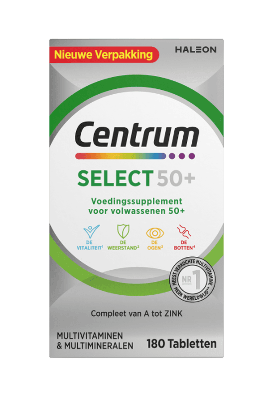 Centrum Select 50+ Multivitaminen Tabletten 180 Stuks