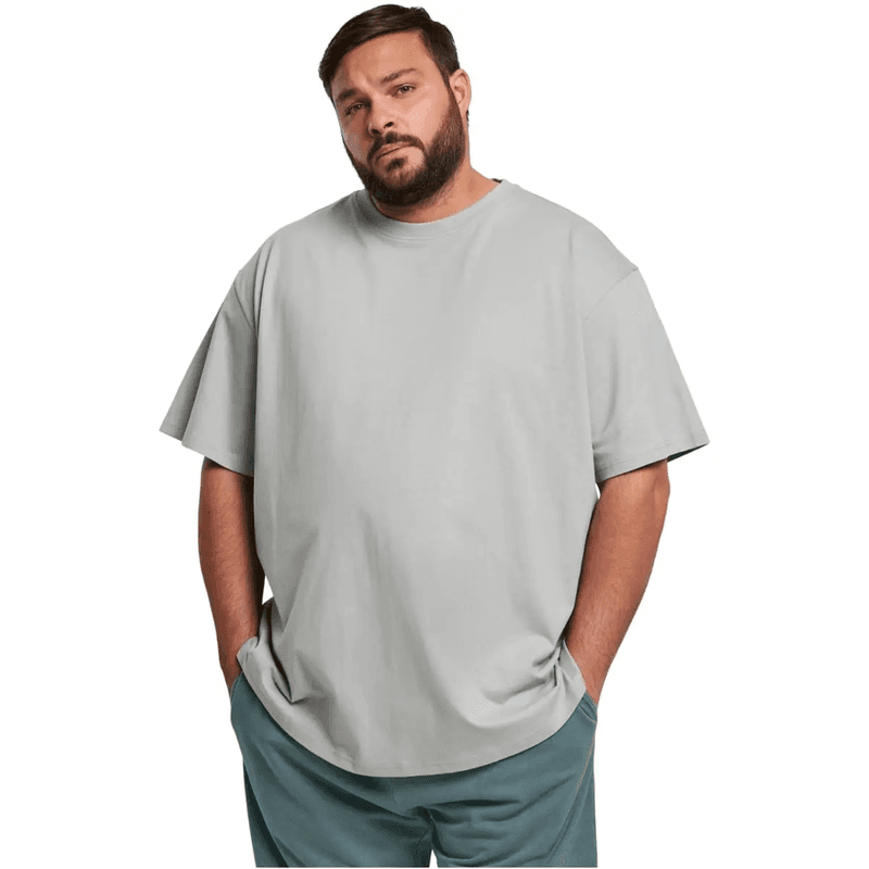 Urban Classics dikke oversized T-shirten zomernblauw, maat M