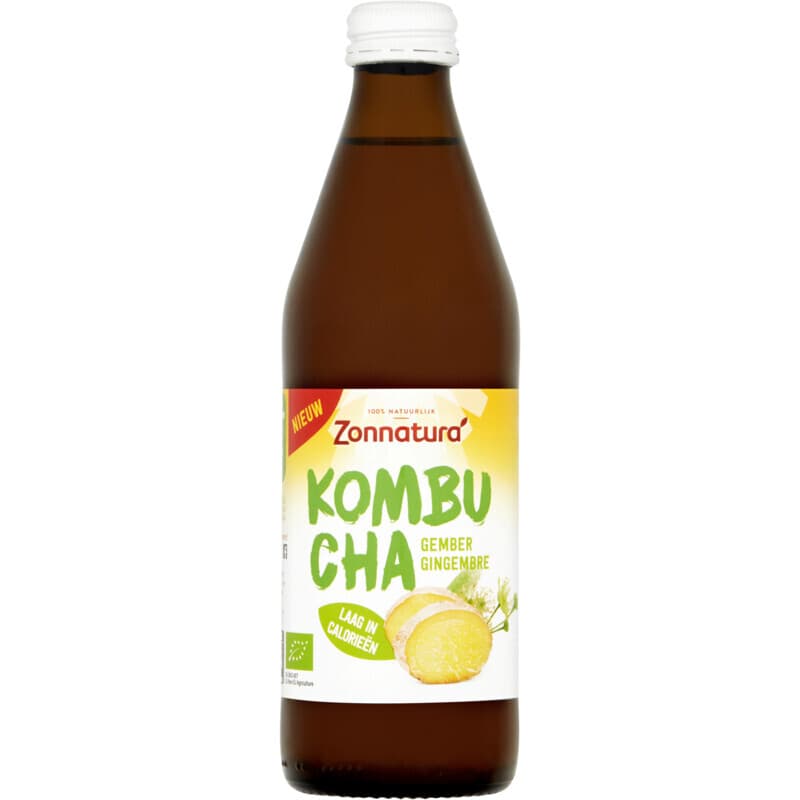 Zonnatura Kombucha Gember Thee Drink - 330 ml
