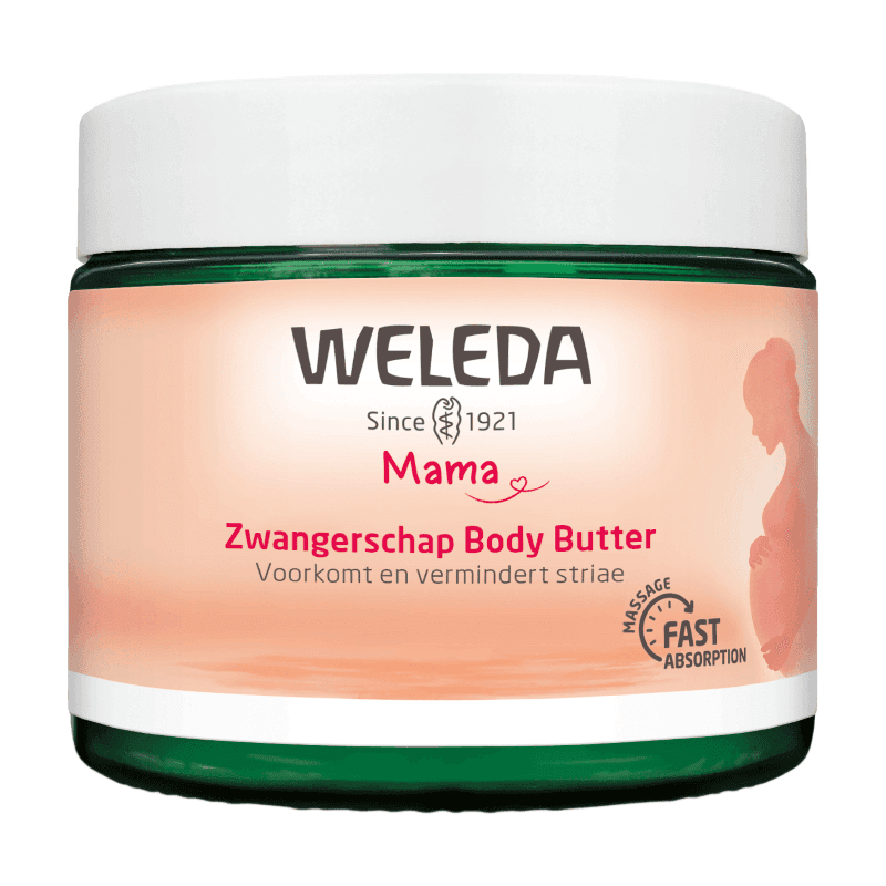 WELEDA Zwangerschap Body Butter - Roos & Sinaasappel - Striae Voorkomen & Verminderen - 100% Natuurlijke Ingrediënten - 150ml