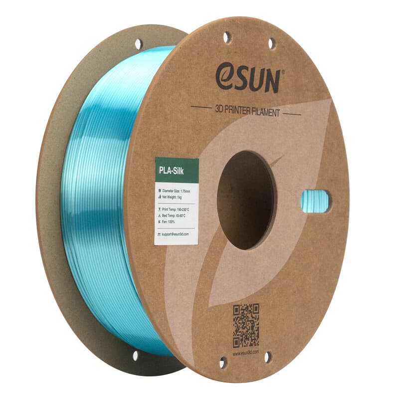 eSUN PLA-Silk Aqua / Aqua - 1 kg - 1.75 mm - 3D printer en 3D pen filament