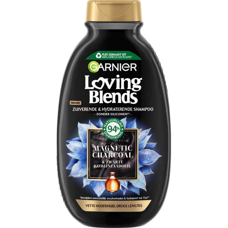 Garnier Loving Blends shampoo - Magnetische houtskool 300 ml