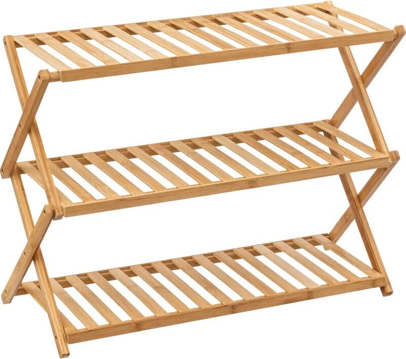 5five Bamboe schoenenrek Sicela - 9 paar, naturel, 70,5 x 28,5 x 52,5 cm