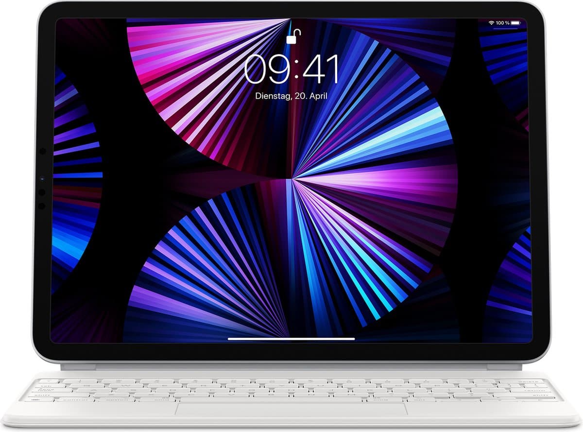 Apple - Magic Keyboard - iPad Pro 12.9-inch (3,4,5 gen) iPad Pro 11-inch (1,2,3 gen) - White