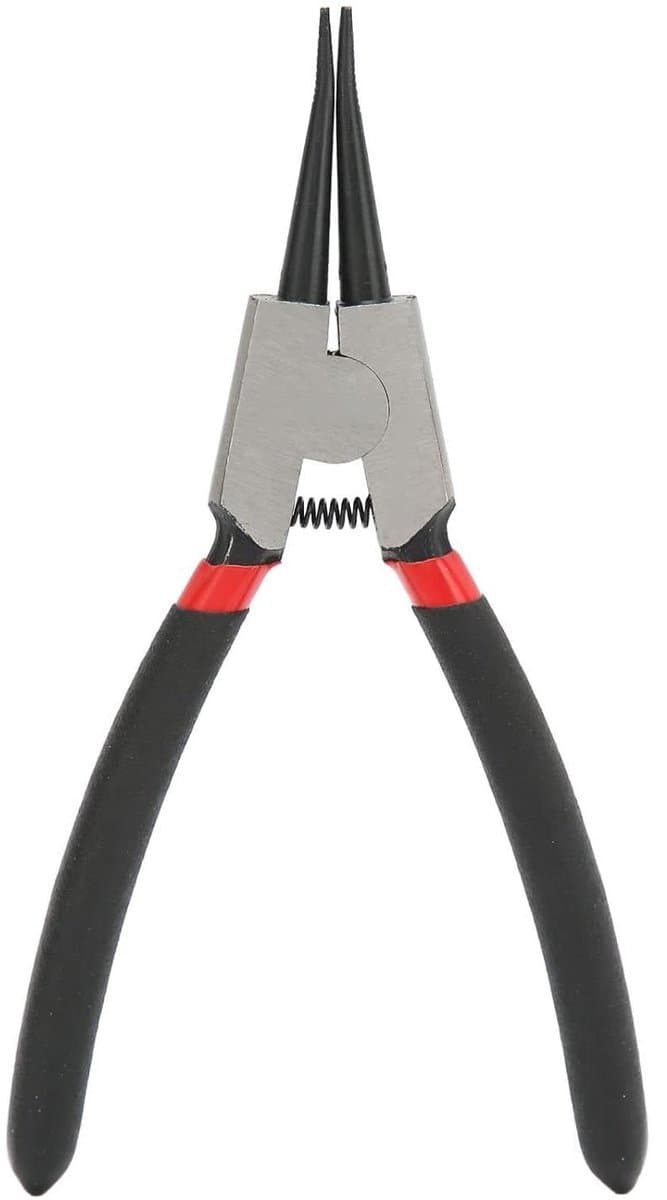 Borgveertang Recht - Ringtang Externe - Veerringen Plaatsen - Veerbelaste Werking - 23 x 9 x 2 cm - Zwart