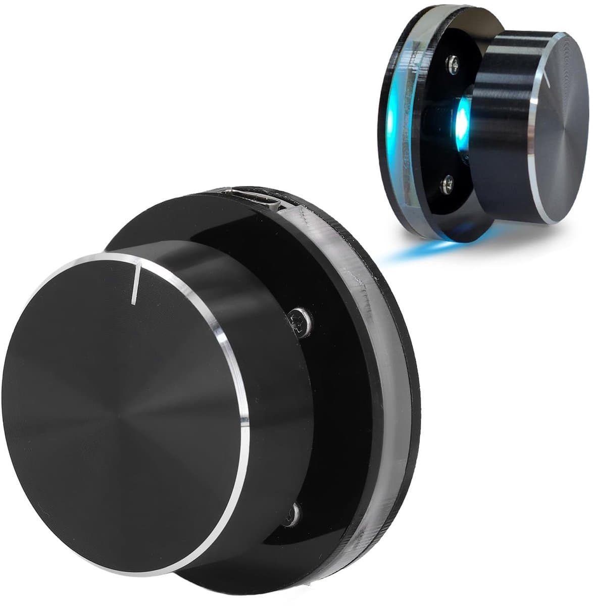 Dailygoods - USB Volume Controller met RGB Licht en 360° Rotatie