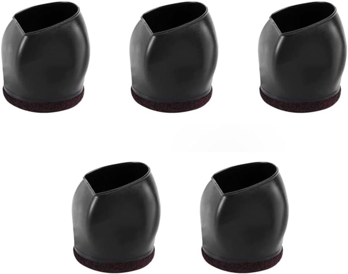 Wiel stoppers - Vloerbeschermers - Meubels beschermen - Verhoogde stabiliteit - 5 stuks - Zwart