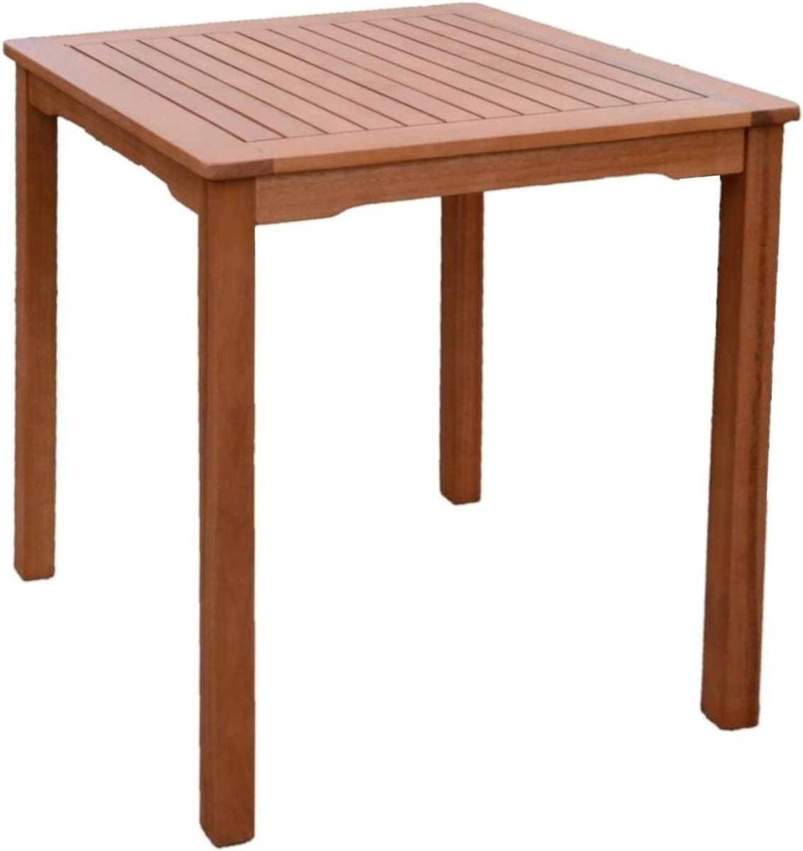 Houten tuintafel - Balkontafel bijzettafel - Buiten genieten - FSC gecertificeerd hout - 70x70cm - Bruin