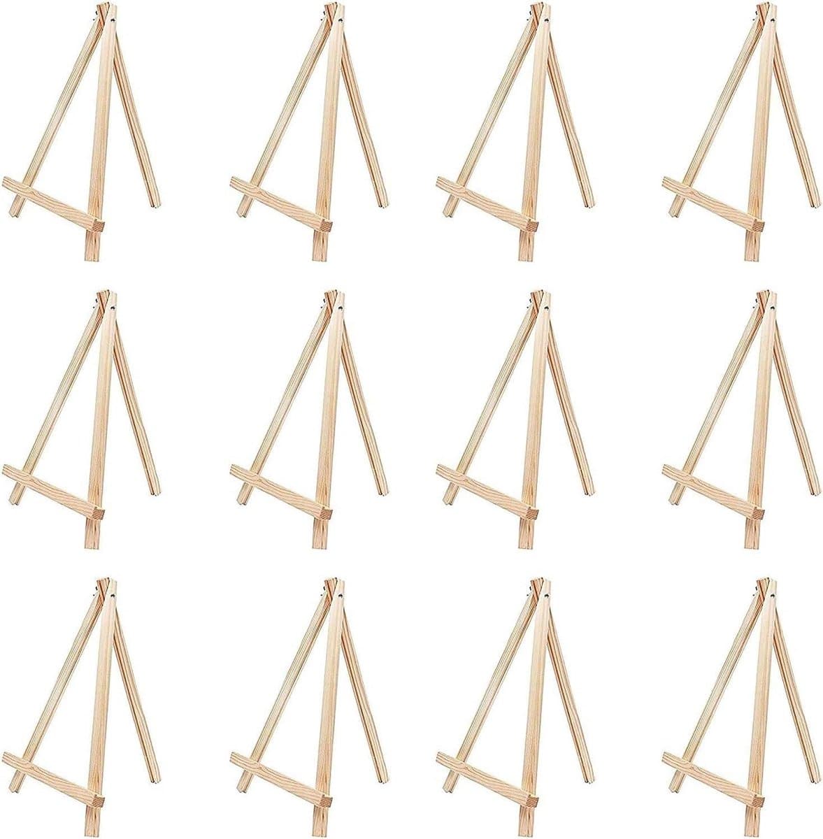 Houten Ezel - Kunst Statief - Kunst Tonen - Verstelbare Schroef - 30 cm - Houtkleur