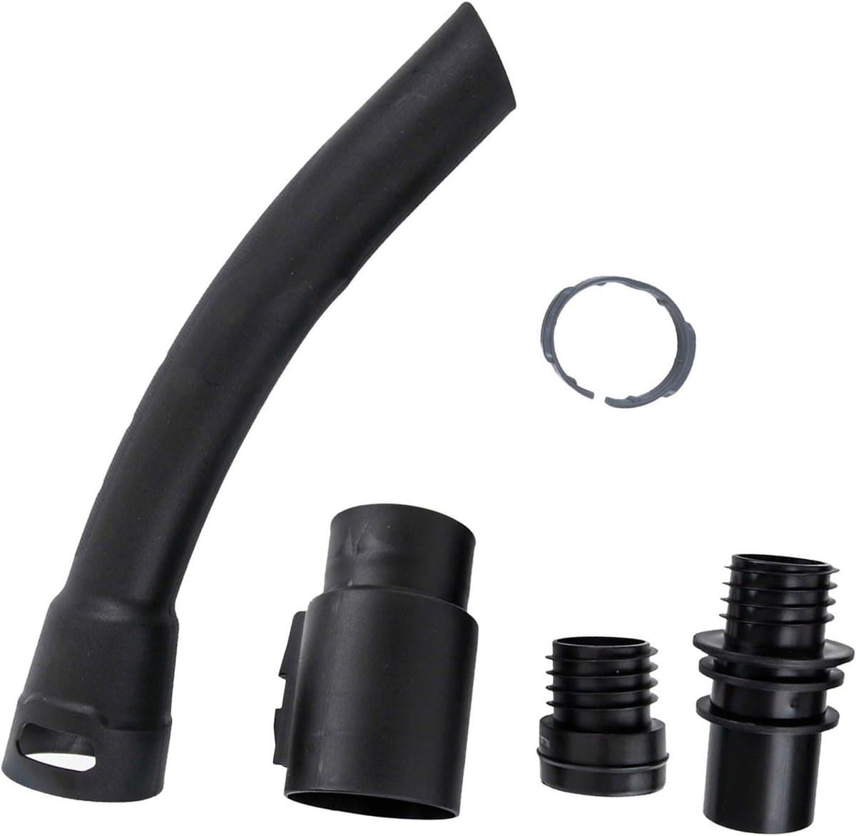 Stofzuiger slangkoppeling - Slangverbindingsset - Stofzuigen - Antislip handgreep - 35 mm - Zwart