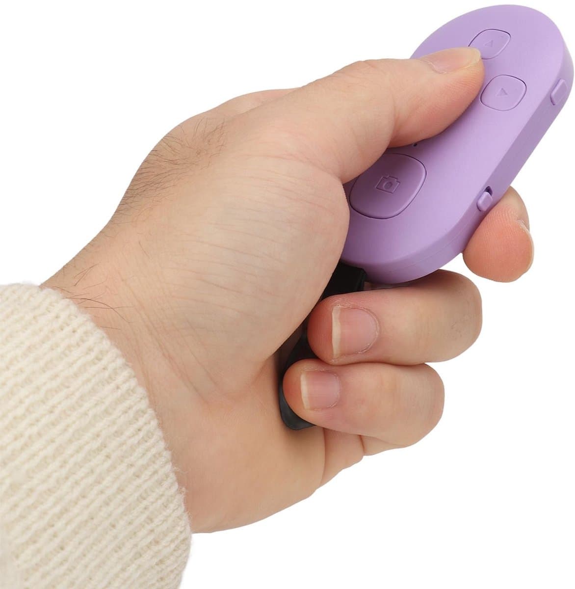 Jhubersproducts - Scrollende Afstandsbediening - Bluetooth App Page Turner - Oplaadbaar en Gebruiksvriendelijk - Paars - Voor Smartphones en Tablets -