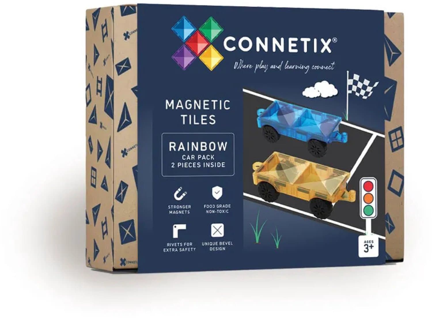Connetix - Regenboog Auto Pakket 2 Stuks - (CT-R-00002-CA)