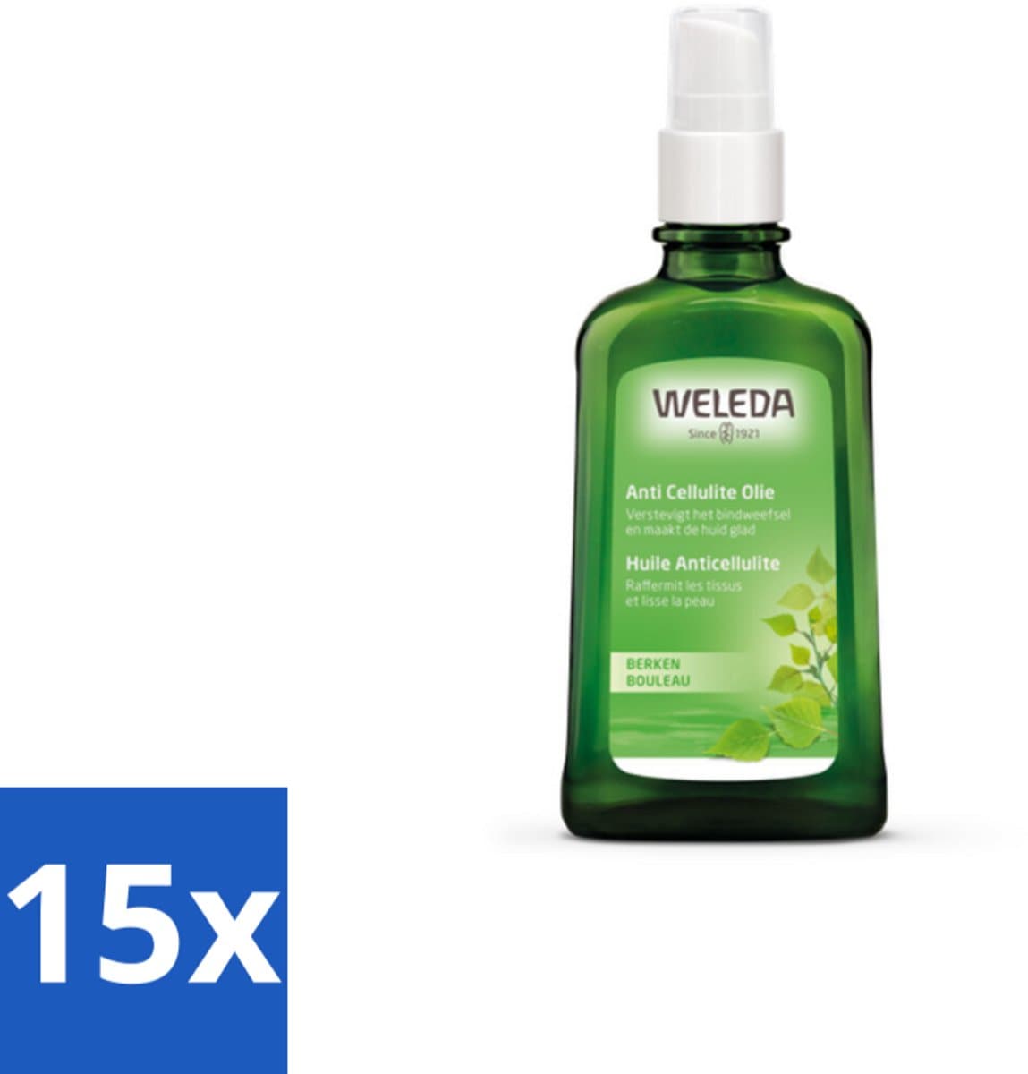 WELEDA - Anti‑Cellulite olie - Berken - 100 ml - Bulkverpakking - 15 stuks