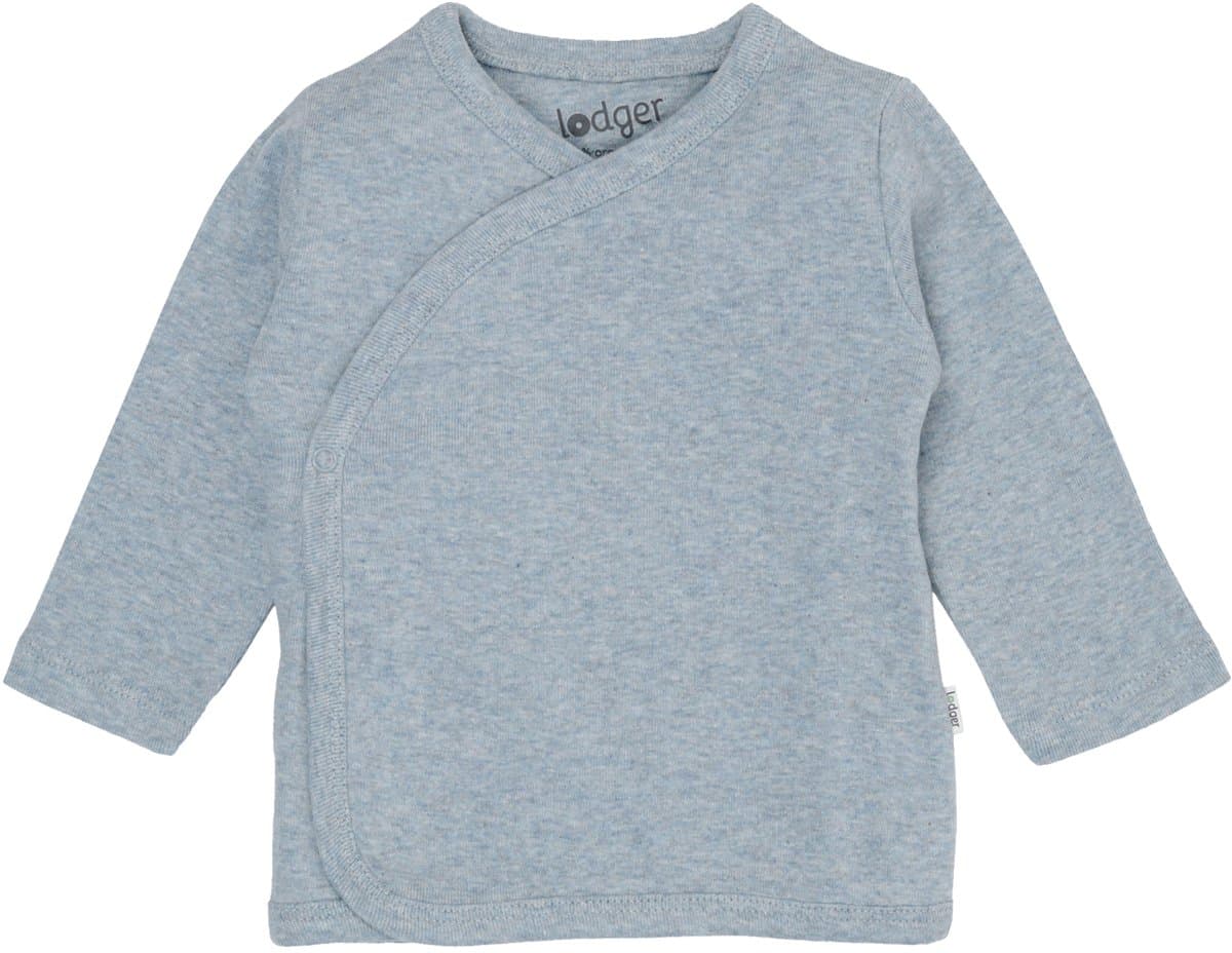 Lodger - Babyshirt - lichtblauw shirtje - maat 50 - 100% biologisch katoen