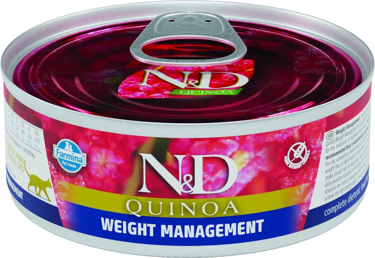 Farmina N&D Kat Quinoa Weight Management Lam Adult 80 gram