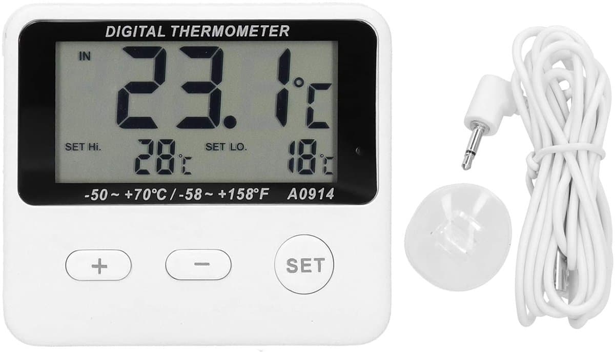 Digitale Koelkastthermometer met Vriesalarm en LCD-display