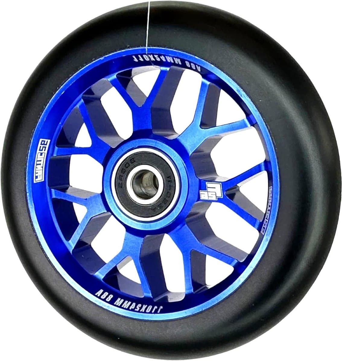 Fantic26 Sigma Stunt Scooter, Trick Scooter, Children's Scooter, 110 mm, ABEC 11, Fast, Quiet, Freestyle (Blue/PU Black)