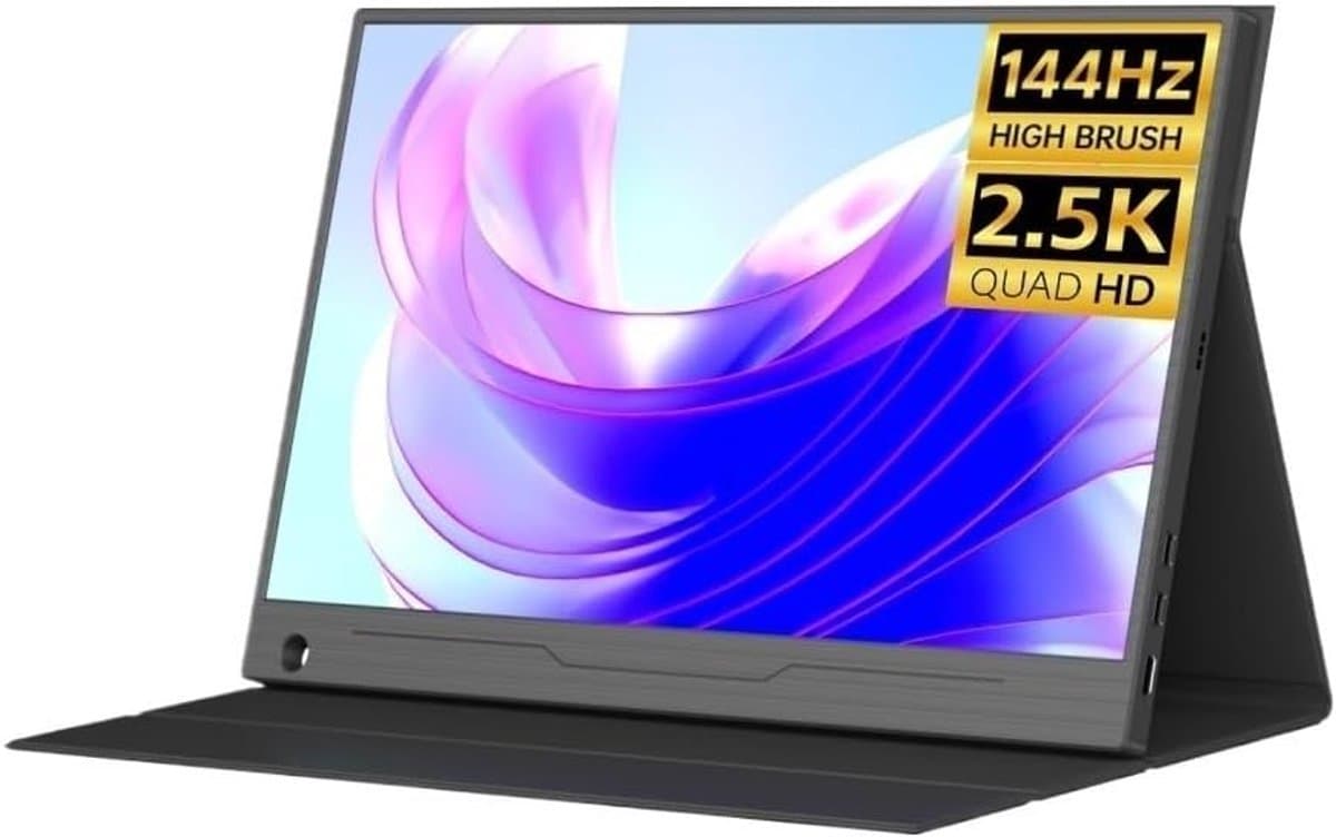 Draagbaar Scherm - Laptop Monitor - Werk Uitbreiden - Full HD IPS - 156 Inch - Zwart