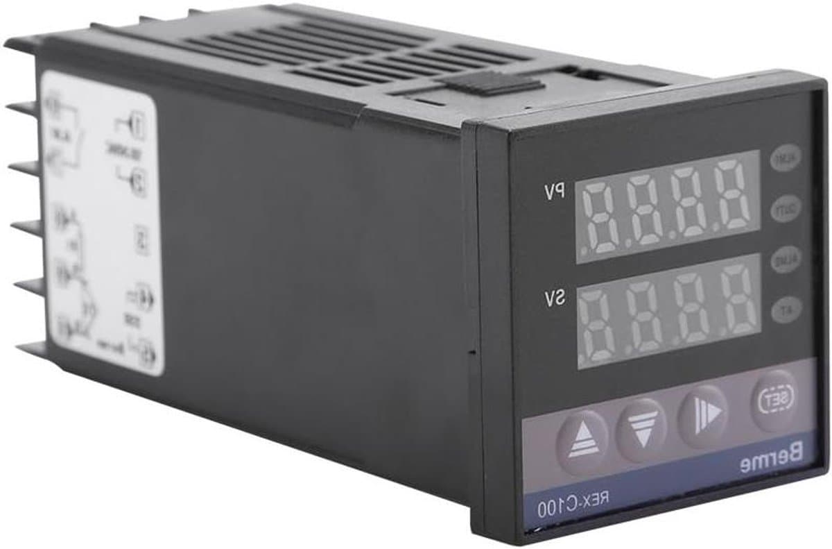 Digitale Temperatuurregelaar - PID Controller - Procesregeling - Industriële PID-technologie - 48x48x110 mm - Zwart