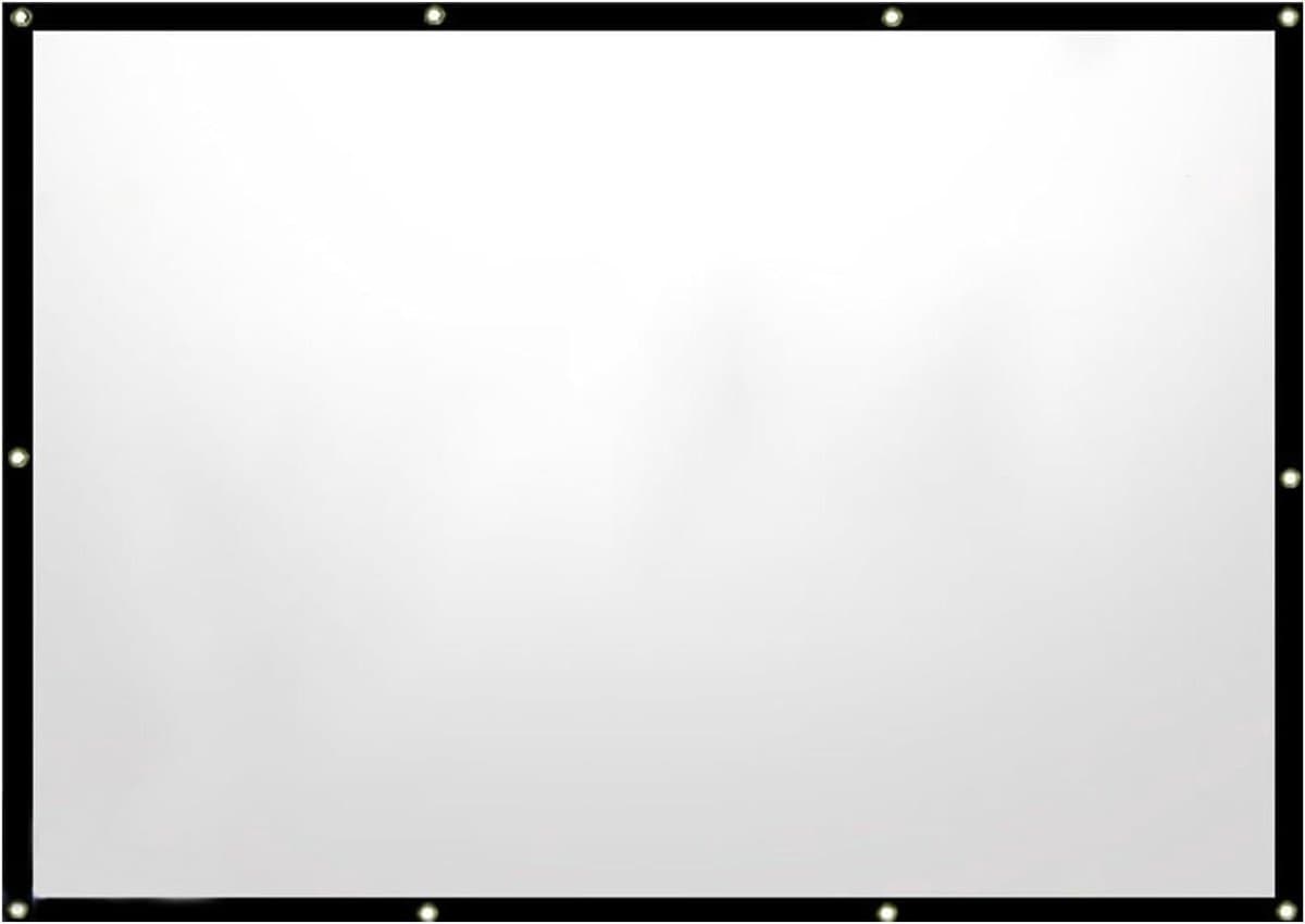 Projectiescherm Buiten - Draagbaar Filmscherm - Thuisbioscoop Creëren - Anti-rimpel HD Doek - Tot 120 inch - Grijs