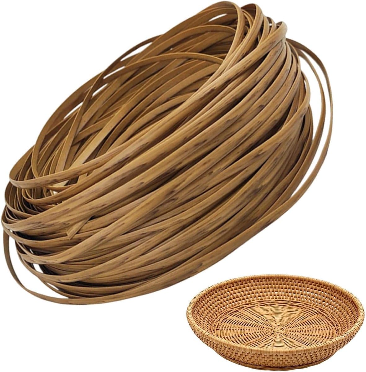 Reparatieset Meubels - Rotan Vlechtwerk - Meubels Herstellen - Waterdicht UV-bestendig - 36.5 Meter - Lichtbruin
