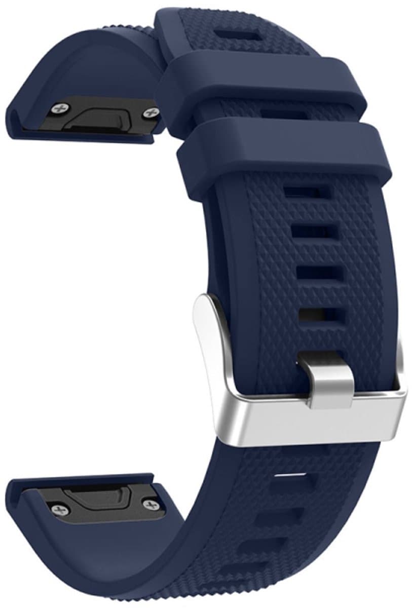 Voor Garmin Fenix 5 siliconen band (marineblauw)