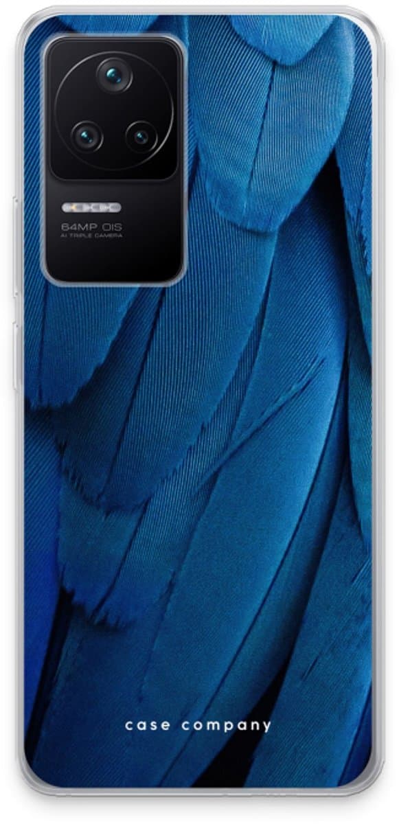 Case Company® - Hoesje geschikt voor Xiaomi Poco F4 hoesje - Pauw - Soft Cover Telefoonhoesje - Bescherming aan alle Kanten en Schermrand