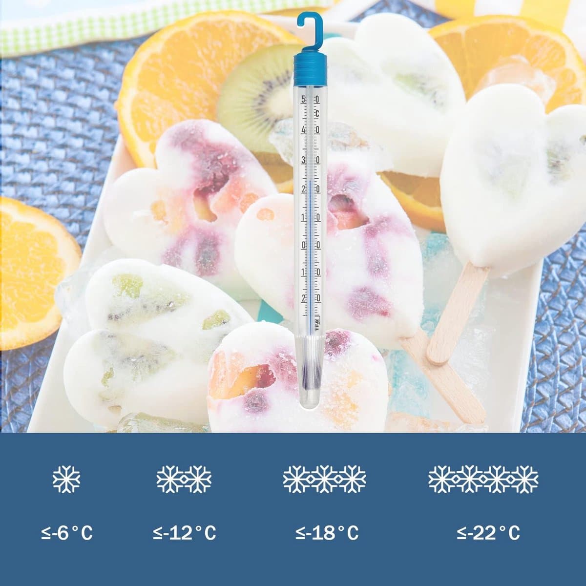 Analoge koelkastthermometer voor hoge nauwkeurigheid en optimalisatie van koelkast en vriezer