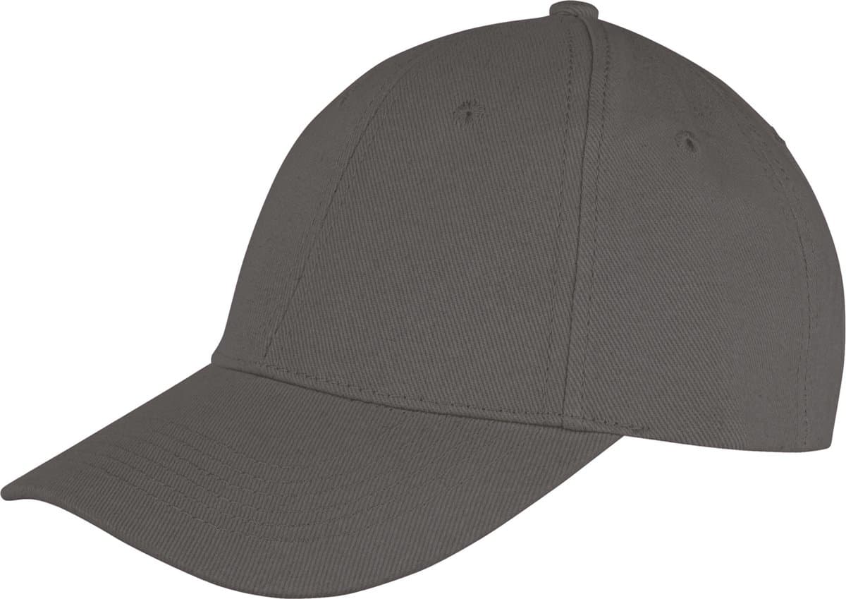 Result Memphis Brushed Cotton Low Profile Cap RH81 - Charcoal - One size