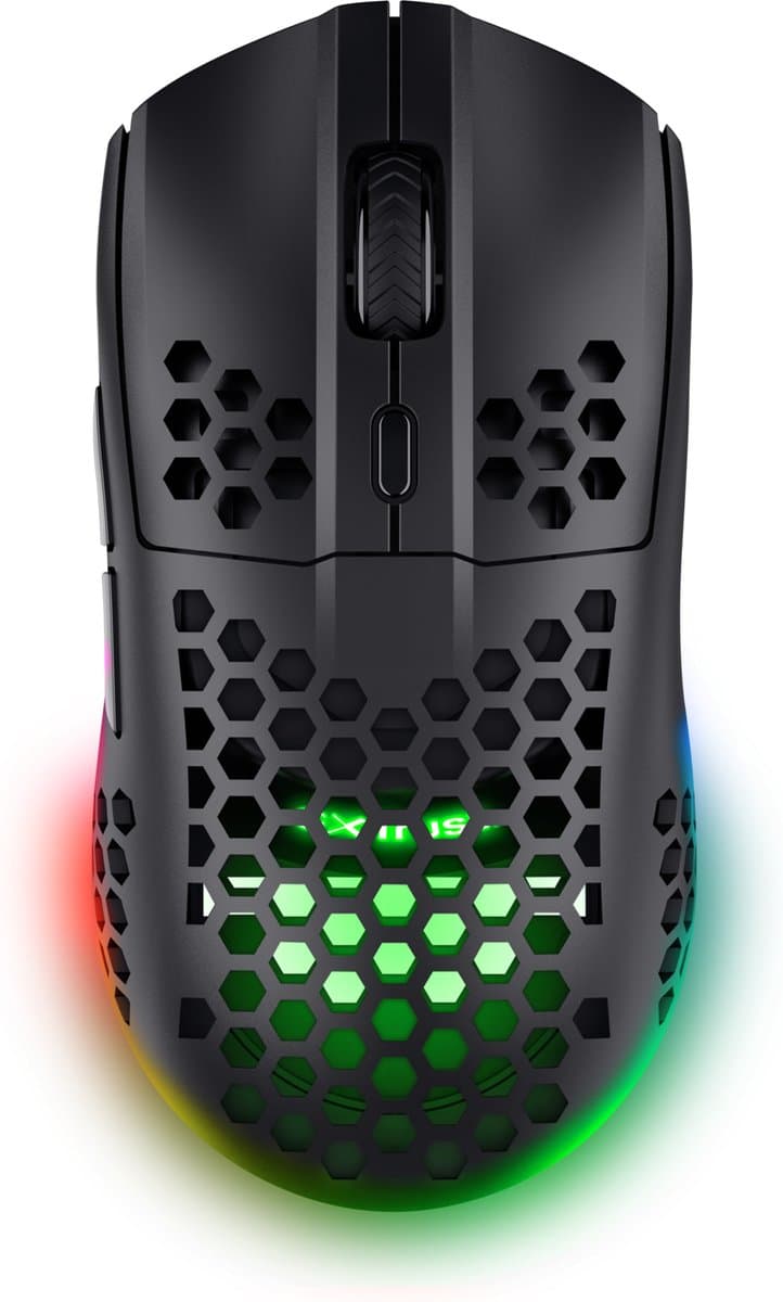 Trust GXT 929 Helox gamingmuis, rechtshandig, RF draadloos, optisch, 4800 DPI