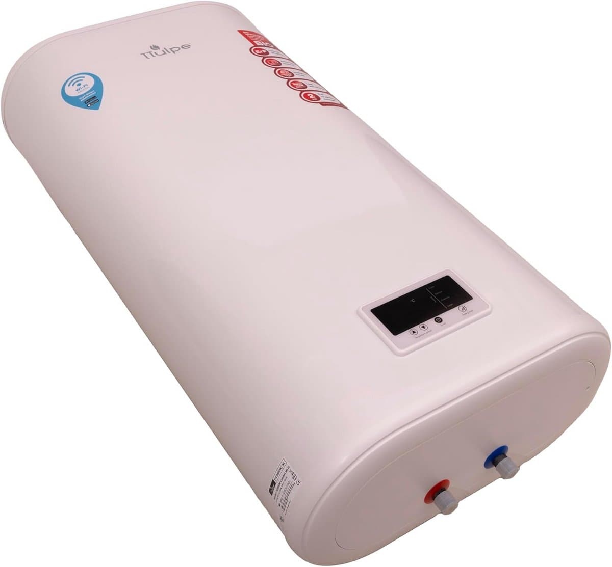 Platte Boiler 80 Liter Verticaal met Wifi Bediening
